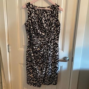 Calvin Klein ruched sleeveless dress